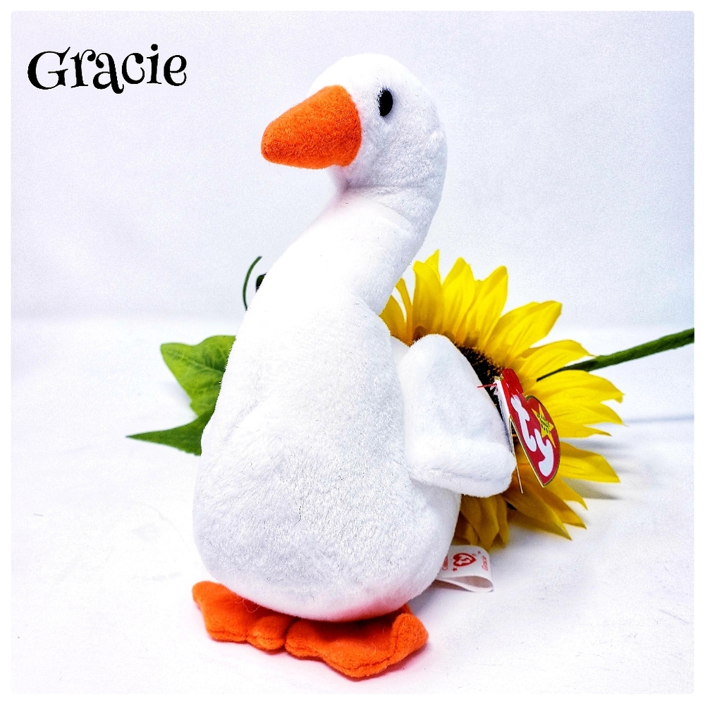 Vintage Ty Beanie Babies "Gracie" with Manufacturers Tag